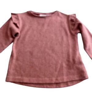 Zara girls ruffle shoulder top size 12-18 months